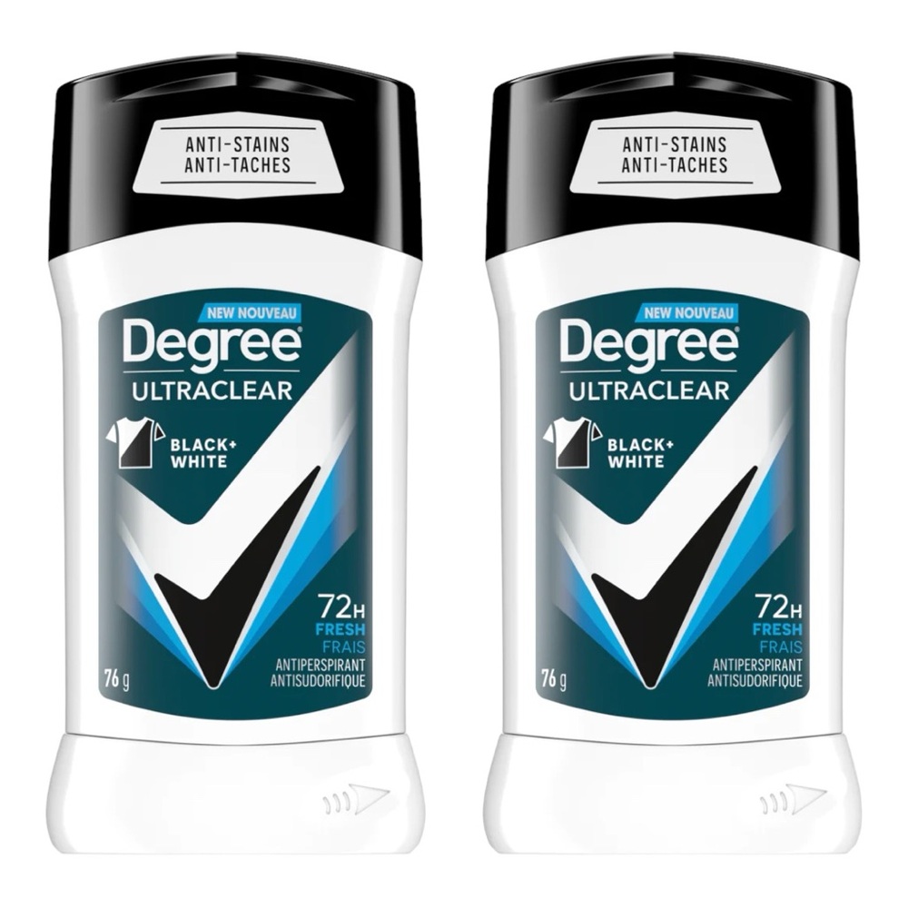 X2 DEGREE MEN ULTRACLEAR BLACK + WHITE DEODORANT STICK FOR 72H PROTECTION